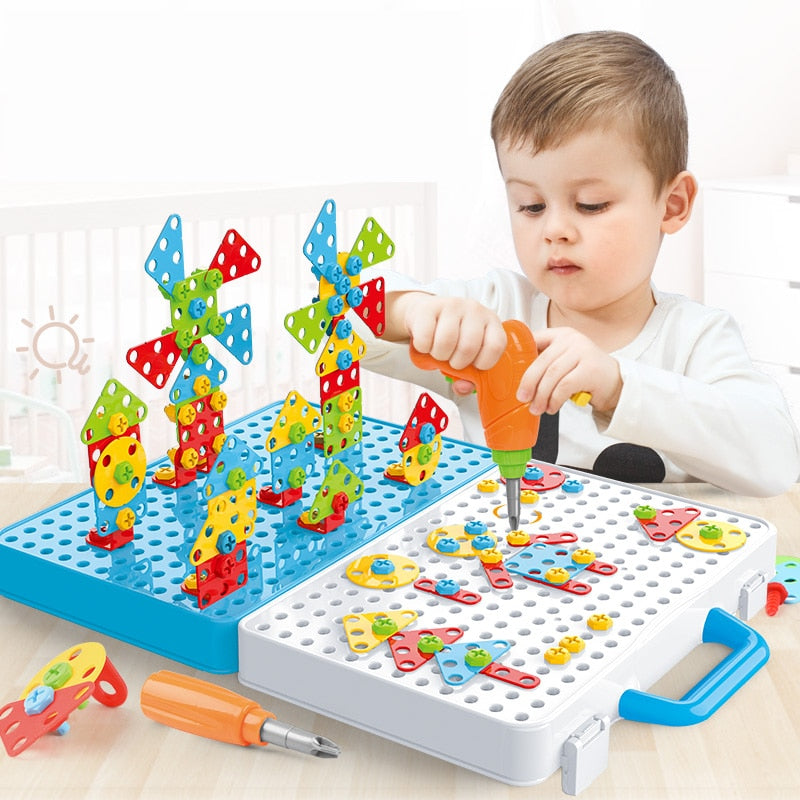 Kids Drill Screw Nut Puzzles Toys