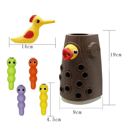 Magnetic Woodpecker Feed Game Toys