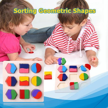 Wooden Geometric Shapes Puzzle