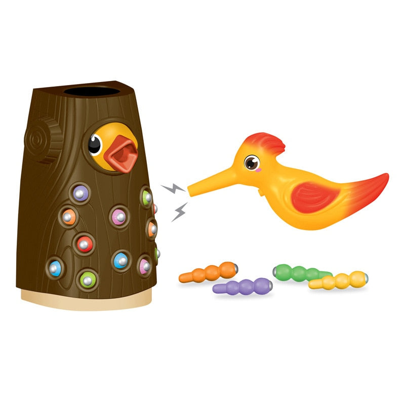 Magnetic Woodpecker Feed Game Toys