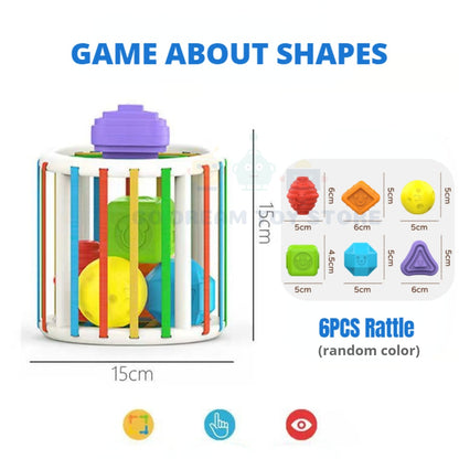 Colorful Shape Blocks Sorting Toys
